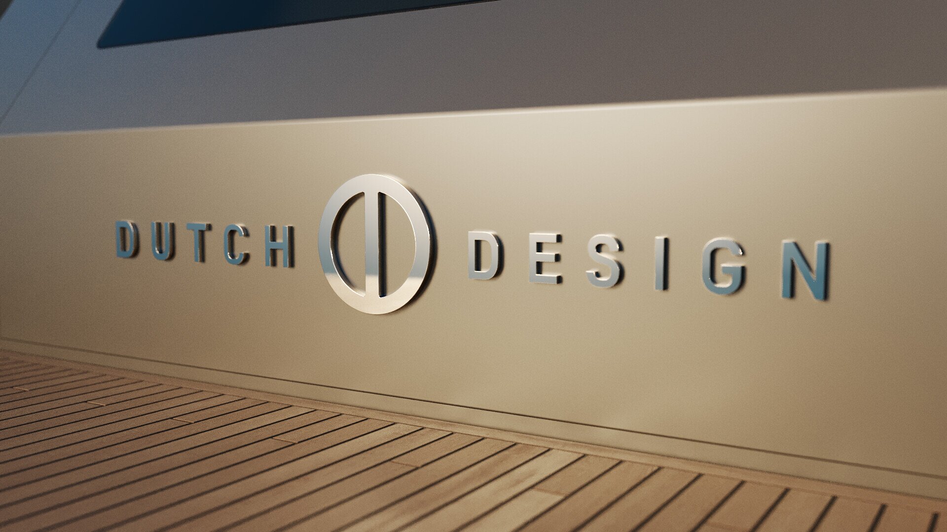 Dutch Design logo on the Sea Rover.