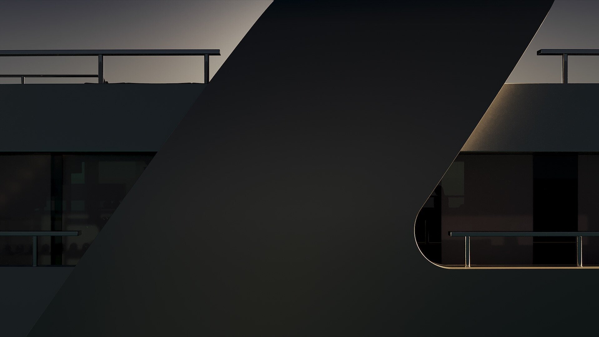 Sea Rover exterior, detailed side shot in the dark.