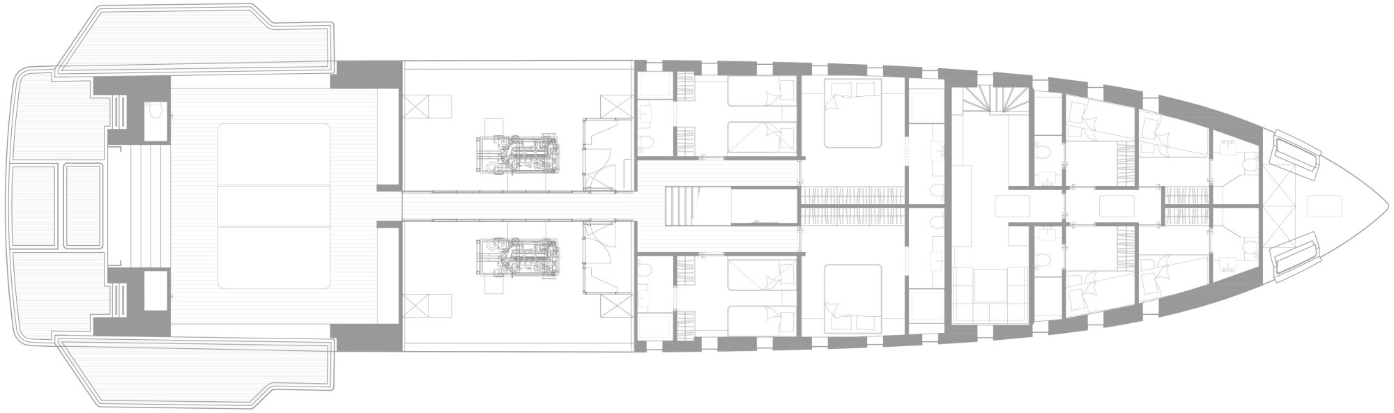 Lower deck full floorplan.