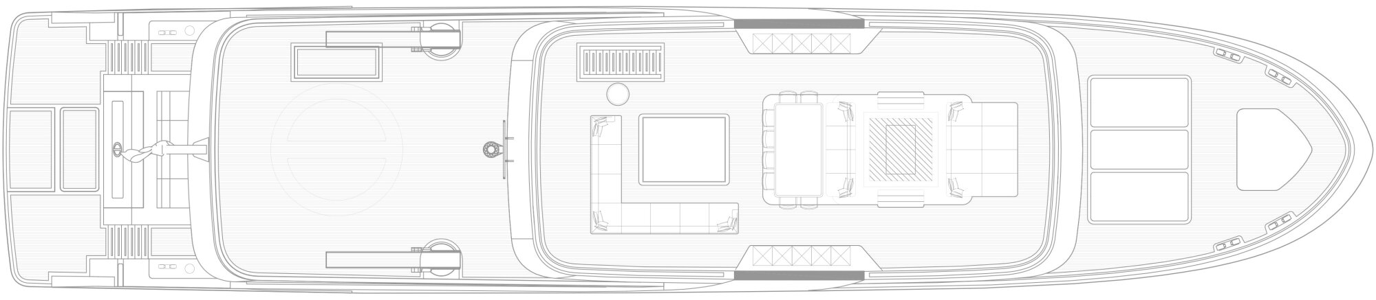 Floorplan of Sea Rover - Sun deck.