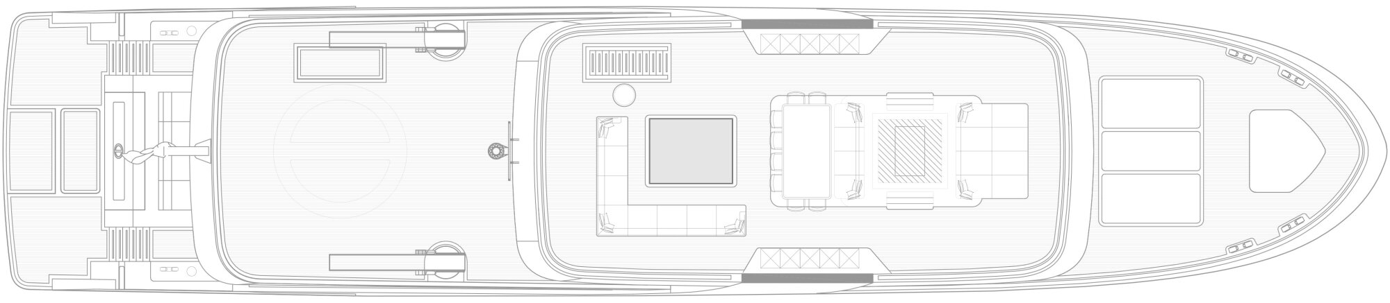Floorplan of Sea Rover - Sun deck.