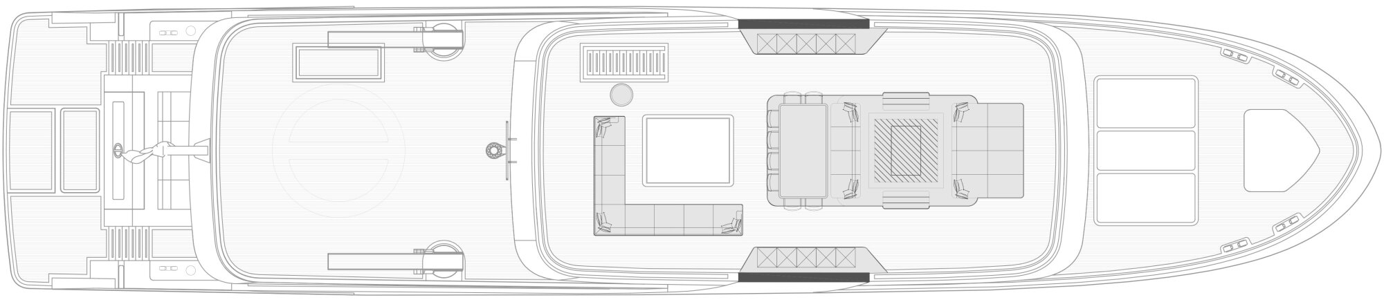 Floorplan of Sea Rover - Sun deck.
